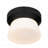 7 Inch Black Integrated Led Flush Mount-1335143259