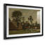 Paysage avec une volée de moutons - Henri de Braekeleer - reproduction encadrée avec passe-partout et verre Fin du 19e siècle-75009730-75009731-75009741