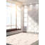 Tapis unique en laine noué à la main 7 pi 11 po x 10 pi 11 po nouvel âge Hedon en noir / crème / taupe