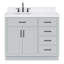 Meuble-lavabo simple en bois massif 42 po Tidworth avec plateau en quartz Carrara de 1,5 po-626085667-668100341-668100339