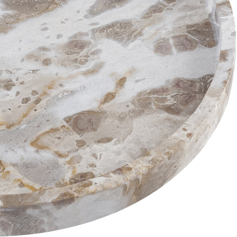 Plateau en marbre Barletta, Beige