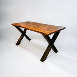 Metal Base Dining Table