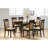 Cappuccino Oval Dining Table With Leaf Extension