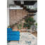 Tapis à motif abstrait bleu / crème 5 pi x 8 pi (5 pi 3 po x 7 pi 7 po) Amara-505699674