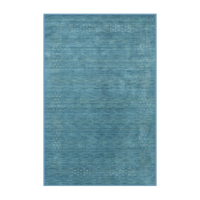 Tapis abstrait bleu