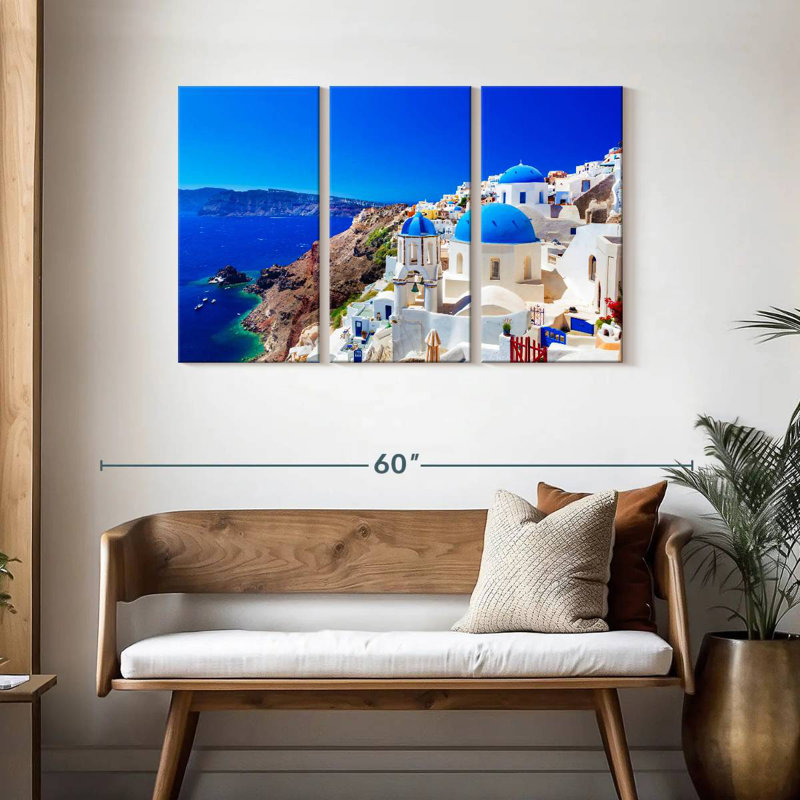 Sebbie Scenic Oia, 28" H x 45" W