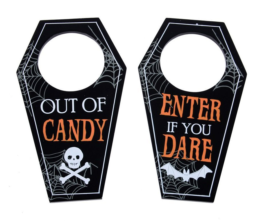 The Holiday Aisle® 2 Piece Halloween Door Knob Hanger Set & Reviews