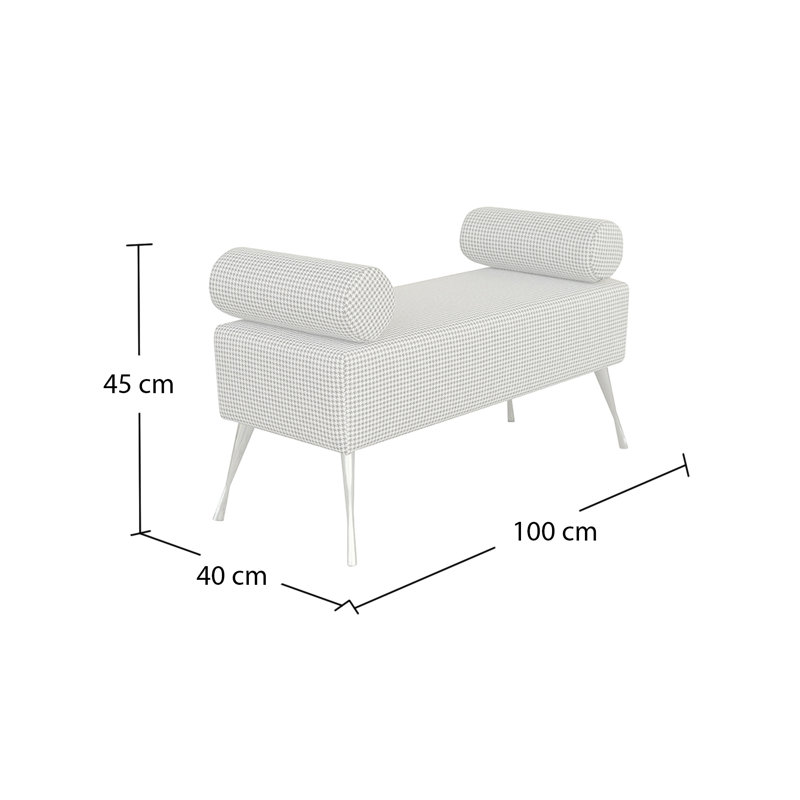Pastel Upholstered Bench