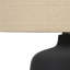 24"H, Table Lamp, Black Ceramic, Beige Shade, Contemporary, Lighting, Table Lamp