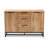 Reid Modern and Contemporary Industrial Wood and Metal 3-Drawer Sideboard Buffet