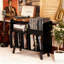 Large Record Player Cabinet With Open Vinyl Storage, Media Console Stand-1808443671