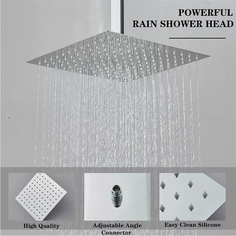 Pomme de douche à pluie réglable