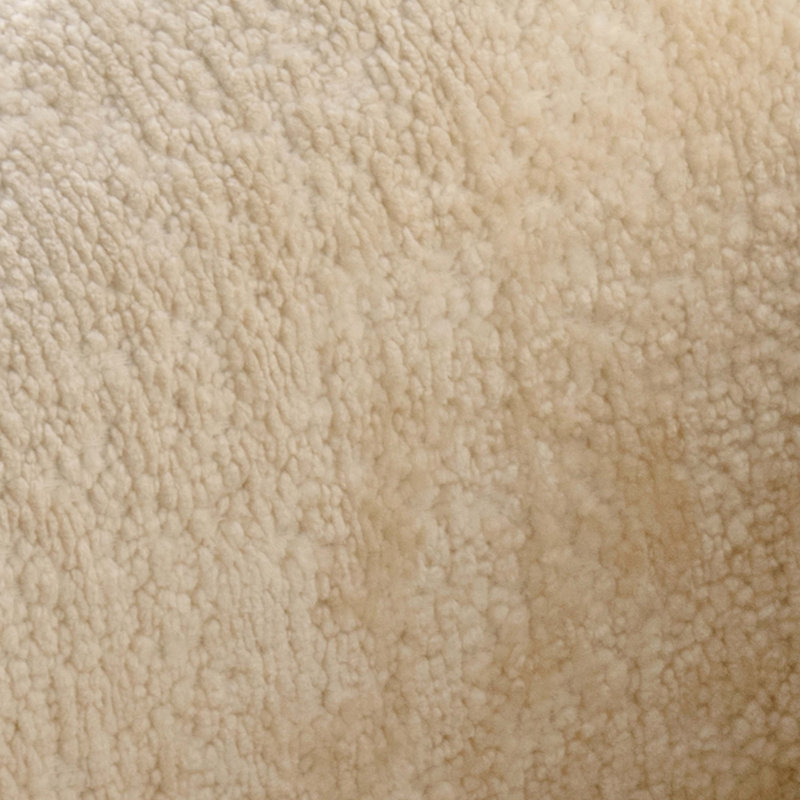 Cezmi 2-Piece Modern Chenille 85.8" Sofa and Accent Chair Set in, Cezmi Cream Chenille