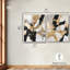 "Modern Abstract Symmetry", reproduction d'art encadrée, ensemble d'art mural boho par Art Remedy, cadre argenté, 36 x 45-129188059-129188060