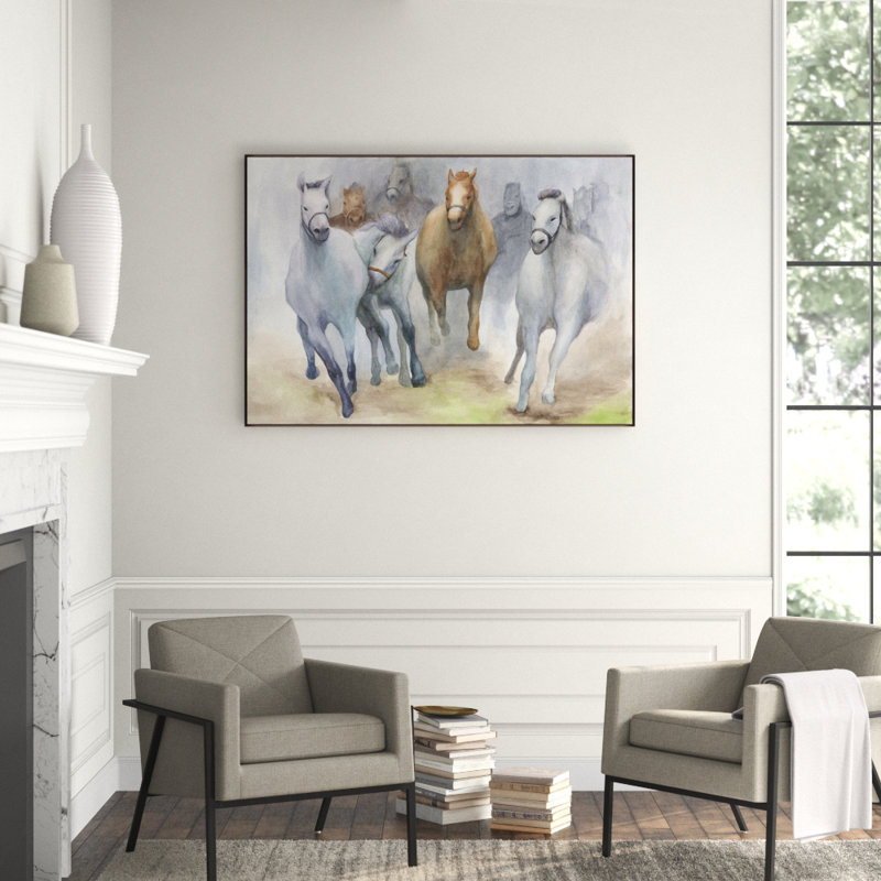 Team Print by Helen Parker, 31.5" H x 45.5" W x 1.5" D, Glass Coat