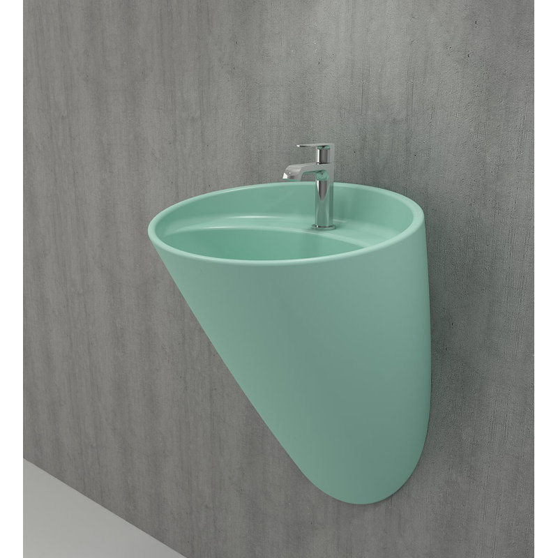 Venezia Monoblock Basin 1TH - 73x54x47cm, Matte Mint Green