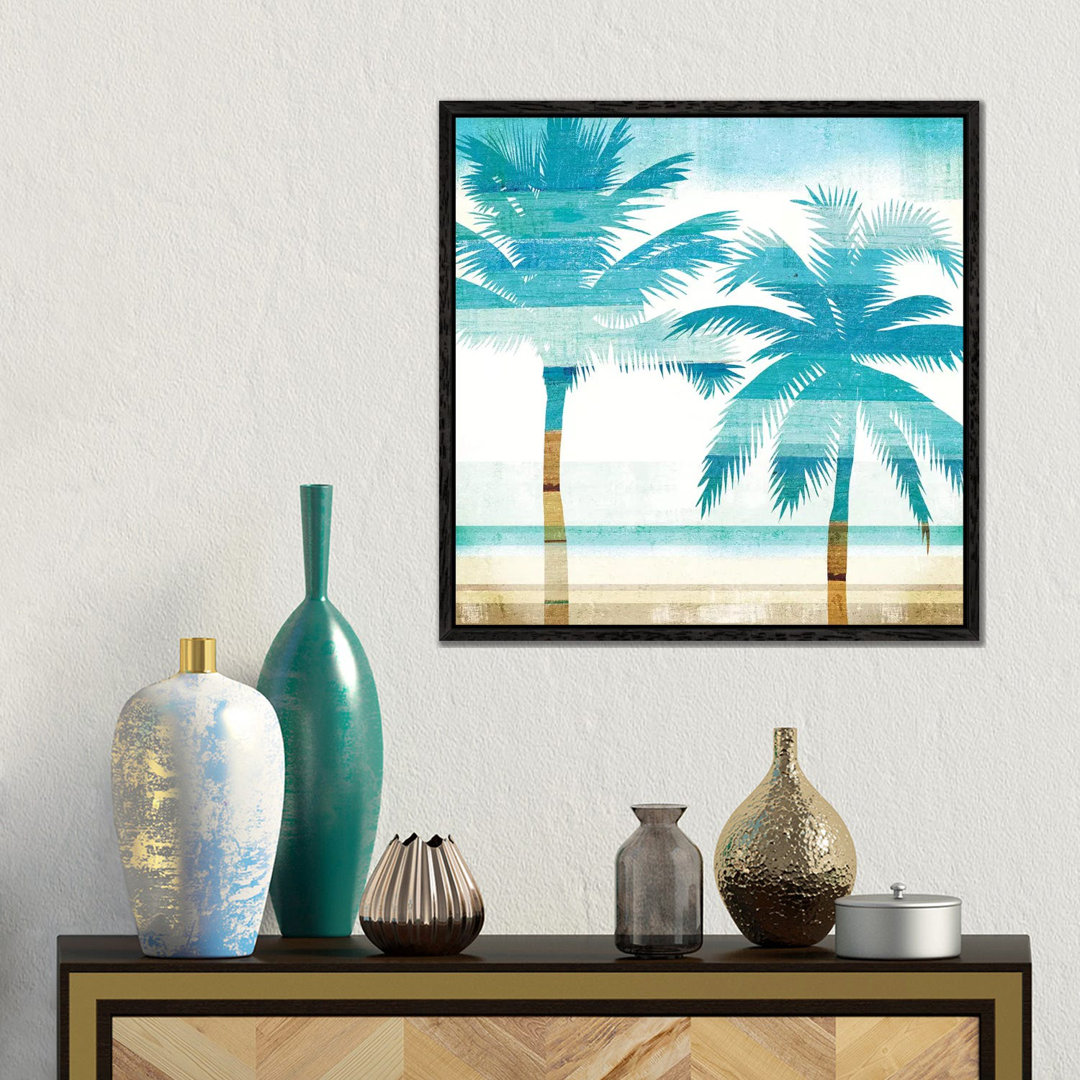 Leinwandbild Beachscape Palms III von Michael Mullan