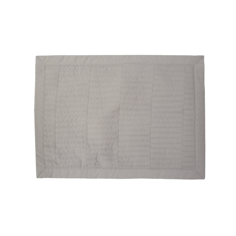Graphite and Light Gray Reversible Microfiber King Quilt Set