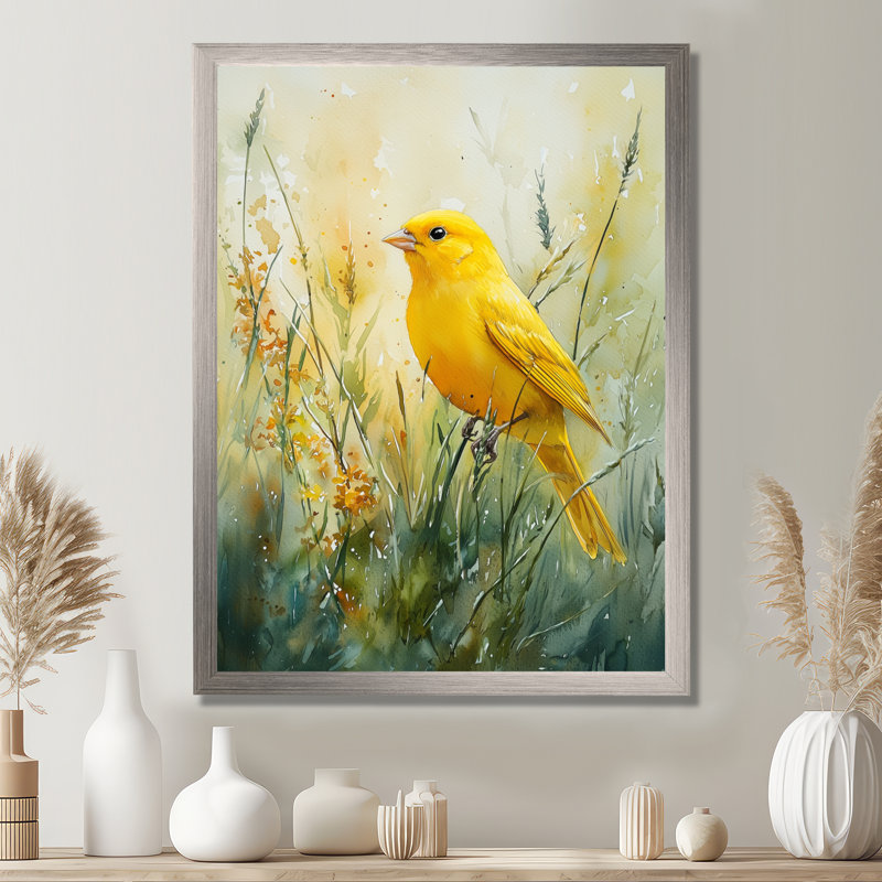 Britton - animaux, impressions sur toile, Argent argent, H 40 po x l 30 po, Reproduction encadrée sans passe-partout