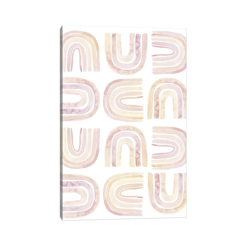 Boho Rainbows by Whales Way - Painting on Canvas, Wrapped Canvas, 101.6cm H x 66.04cm W x 3.81cm D