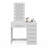 Boahaus Sofia Modern Lighted Vanity Table, Mirror with Lights Add-On, USB (Type A & C) and 06 Drawers for Storage