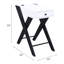 Table froide blanche et noire avec solution pratique de chargement de tiroir de rangement intégrée-1354088132