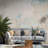 Coastal Beige Abstract Plaster Wall Mural-269874241