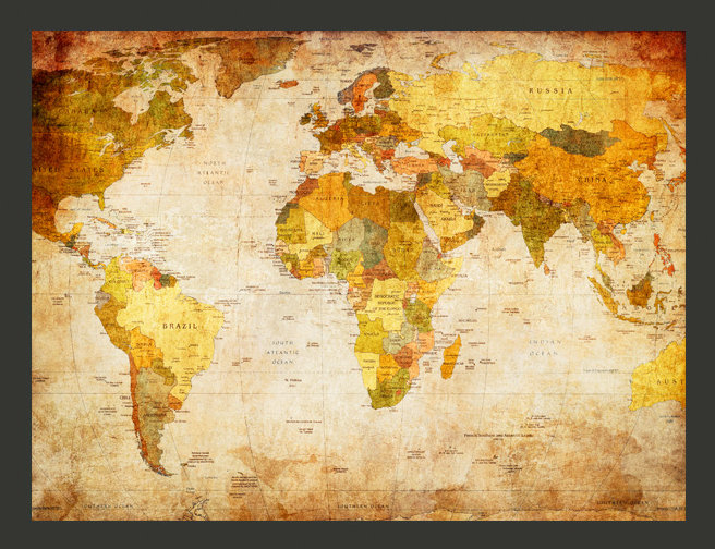 Old Globe 309cm x 400cm Wallpaper, 154 cm L x 200 cm W