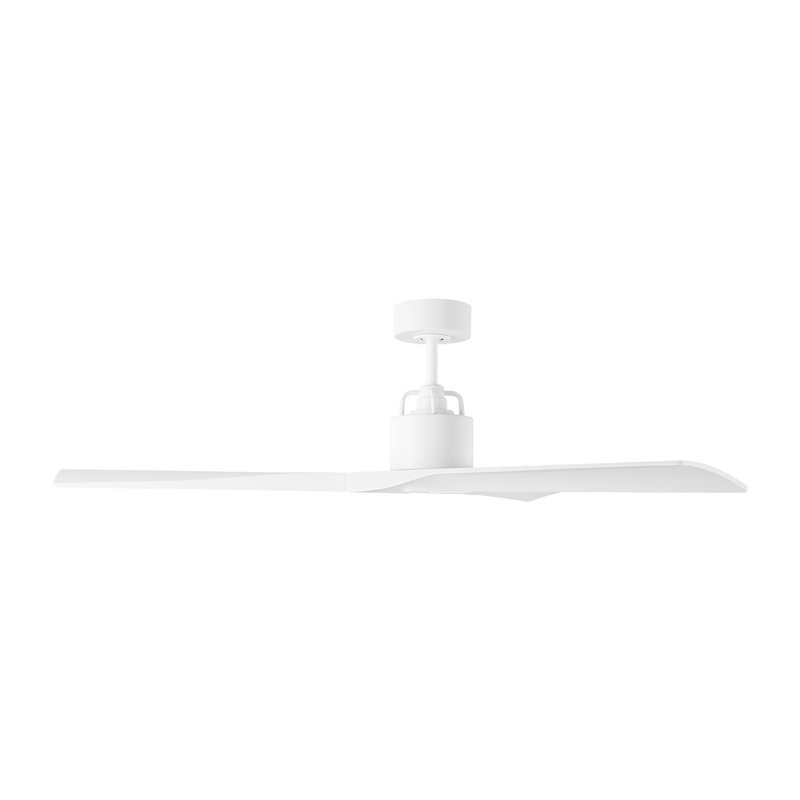 Alma Smart Downrod Ceiling Fan, Matte White, Matte White