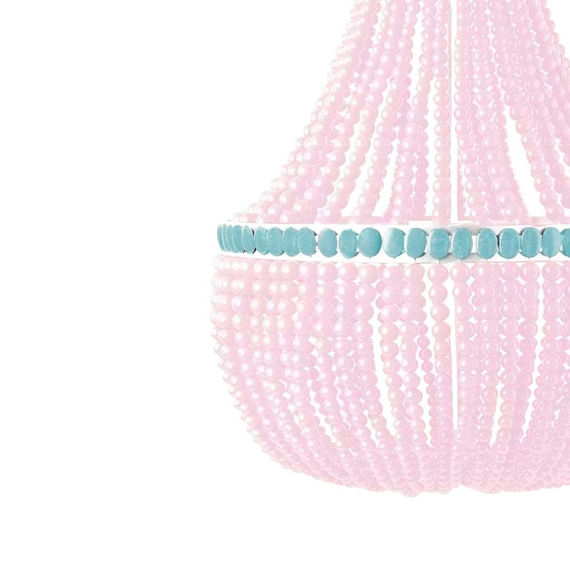 Emma Rose Quartz and Turquoise Chandelier