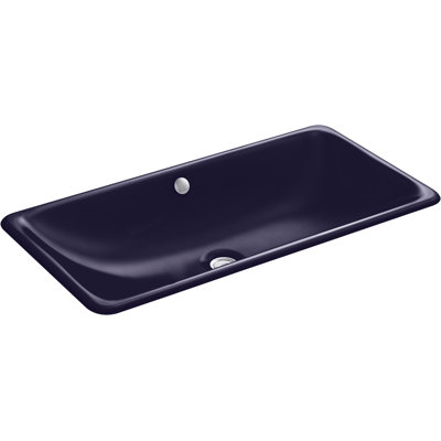 Iron Plains Trough Rectangle Drop-in/under-mount Bathroom Sink