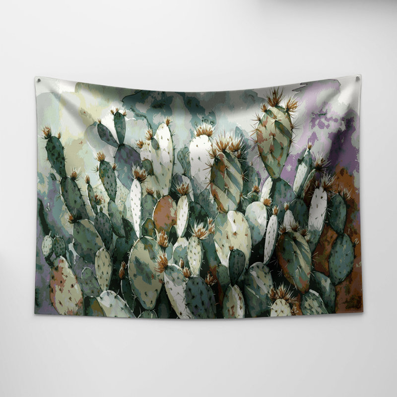 Tapisserie murale «Southwestern Plants» Cholla Cactus 155, 26 po x 36 po