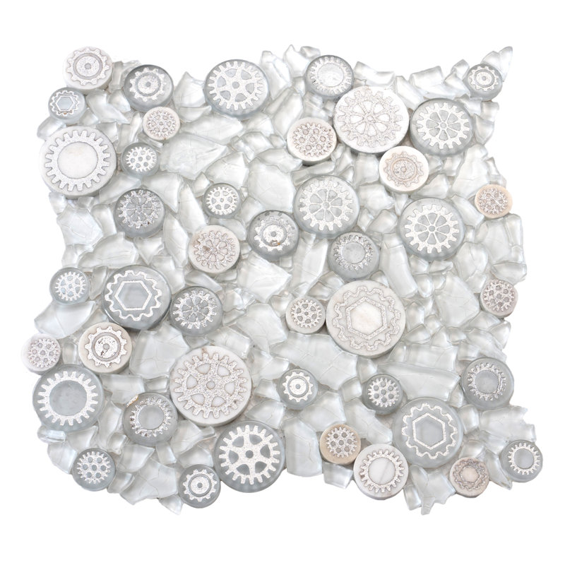 Carrelage mural 12 po x 12 po, Blanc