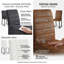 Ensemble de 4 chaises de bureau / salle à manger en polyuréthane de première qualité avec mousse haute densité, pieds en fer robuste (peinture en aérosol) et plusieurs couleurs. Assemblage facile-1360030808-1360030810