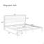 Mid-Century Modern King Size 12 Inch Bamboo Wood Platform Bed with Wood Slat Metal Support, No Box Spring Needed, Easy Assembly-133674211