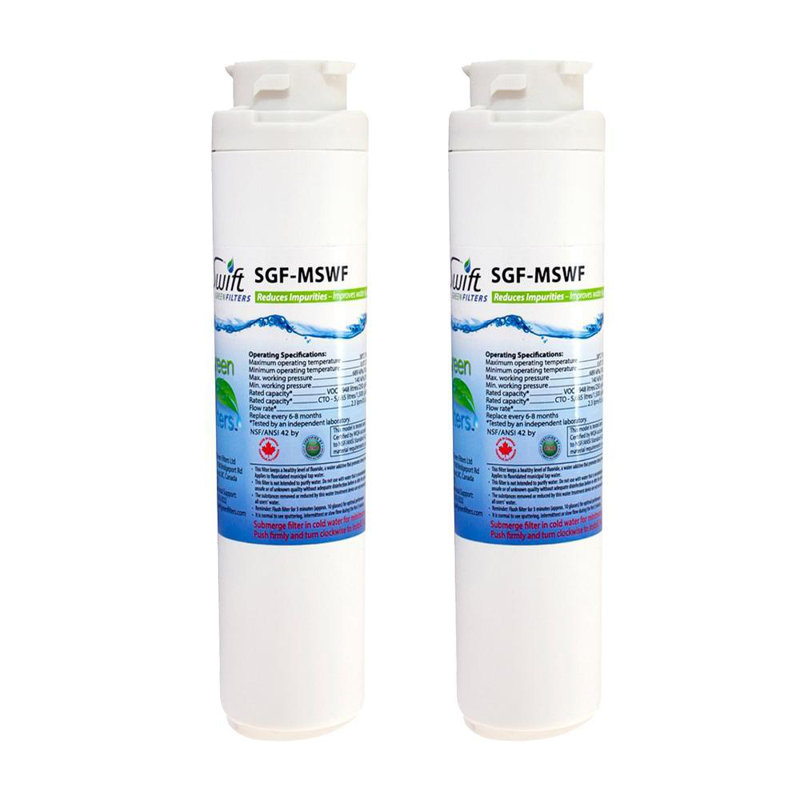 SGF-MSWF Compatible Refrigerator Water Filter for GE MSWF, MSWF3PK, MSWFDS, EFF-6022A (2 Pack).