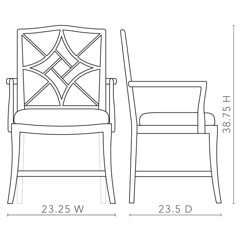 Evelyn Upholstered Arm Chair