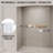 44-48 In. W X 72 In. H Double Sliding Shower Door, Semi-Frameless Bypass Bathroom Sliding Door With 1/4" (6Mm) Tempered Glass For Walk-In Shower, Chrome 24D03-48CX