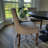 Thickened Fabric Upholstered Wooden Nailhead Dining Chairs (Set of 6)-1734958325