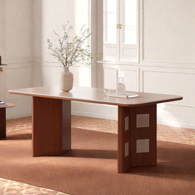 Mid-Century Modern Wood Dining Table