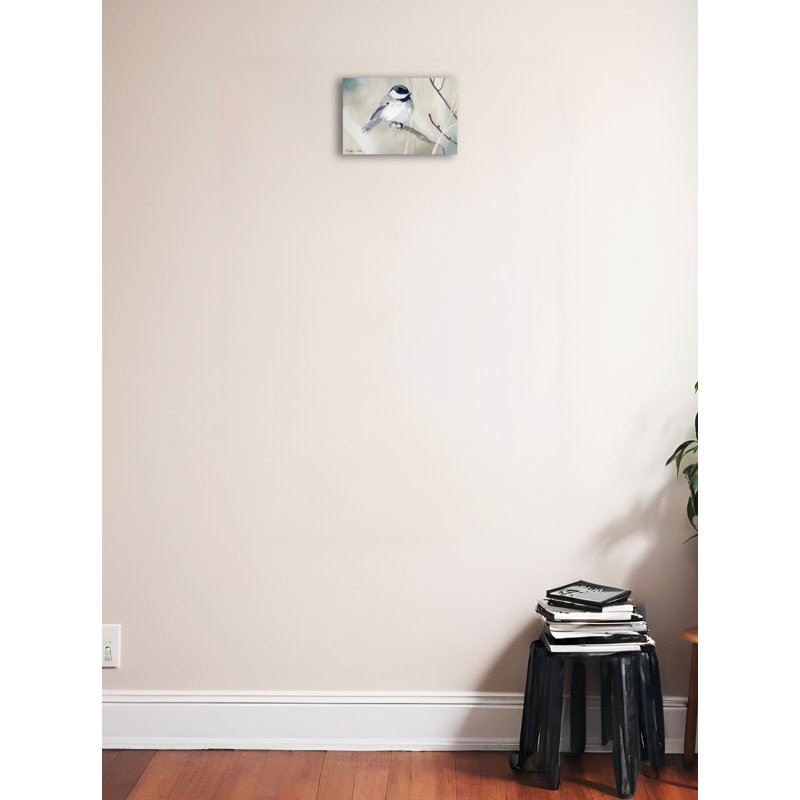 «Little Bird», reproduction d'aquarelle sur toile, H 8 po x l 10 po x P 1,5 po, Toile tendue, Pas de tapis