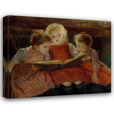 Lark Manor™ Firle, Walter Gallery Wrapped Canvas Art Titled: A Good Book