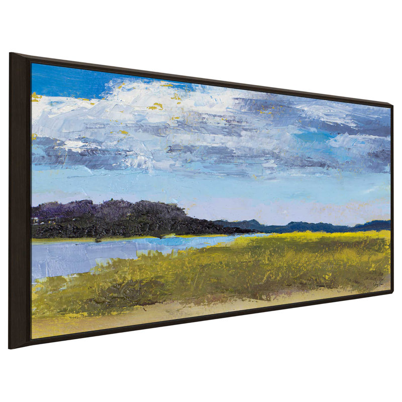 «Blue Skies», reproduction de peinture à l'huile sur toile encadrée, H 31,5 po x l 51,5 po x P 2 po