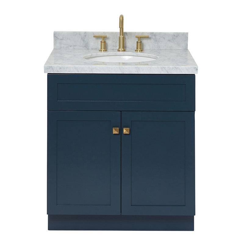 Ensemble de meuble-lavabo double 31 po Abell, Bleu minuit