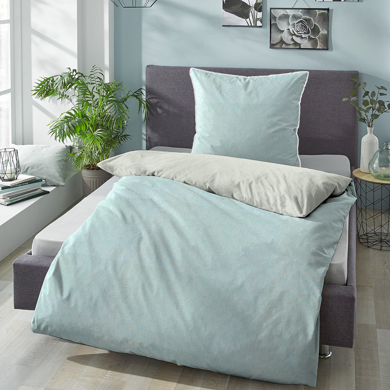 Bed Linen, Light Blue, 135 x 200 cm - 1 Pillowcase (80 x 80 cm)