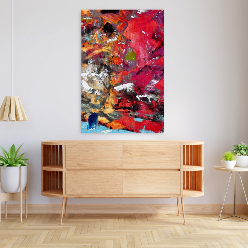 Art contemporain, art contemporain abstrait, H 48 po x l 32 po