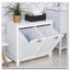 Armoire de salle de bain inclinable avec deux compartiments