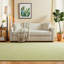 Canapé 3 places moderne en chenille moelleuse avec coussins décoratifs, beige, 75,78 po pour un salon confortable-129023742