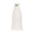 Sculptural Fluted Stoneware Porcelain 3D Print Flower Vase for Home Decor - Modern Tall Structure for Side Table Styling - Ivory & Tan-273843944