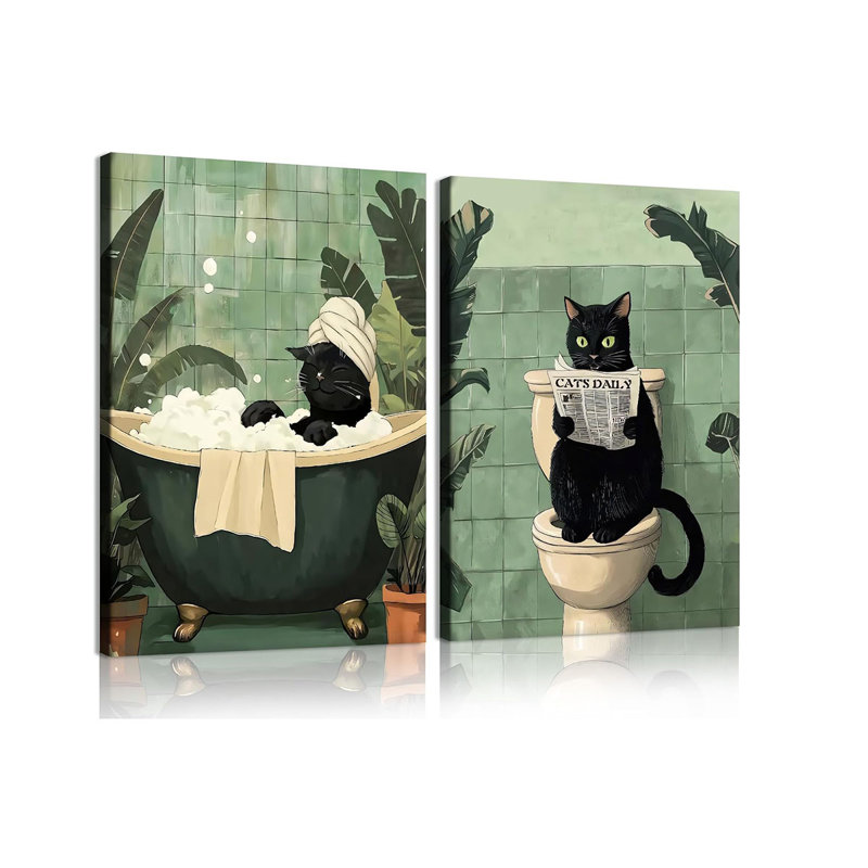 2 Piece Wrapped Canvas Wall Art